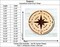 Mariner's Compass 4 Unfinished Wood Shape Blank Laser Engraved Cut Out Woodcraft Craft Supply COM-007 product 2